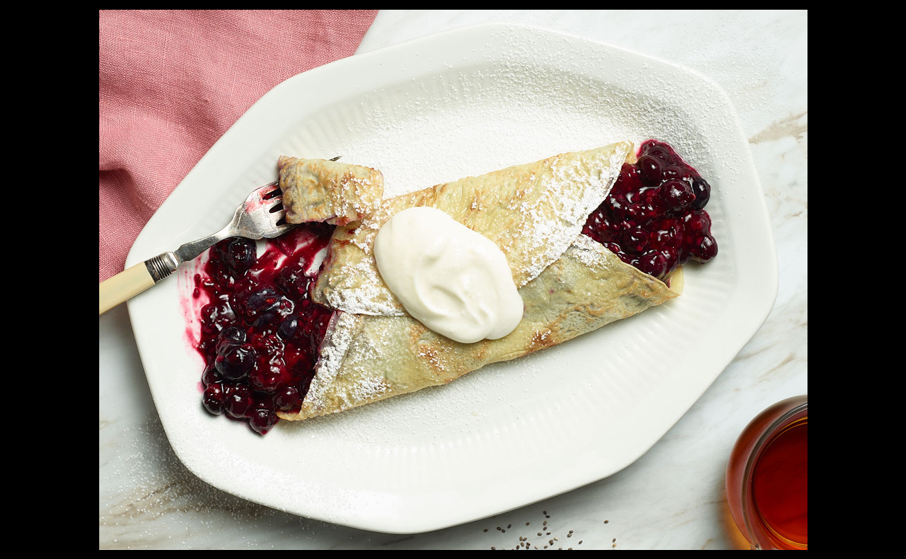 Instant Pot Chia Berry Crepes