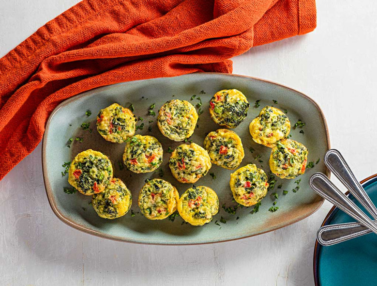 Spinach and Parmesan Egg Bites