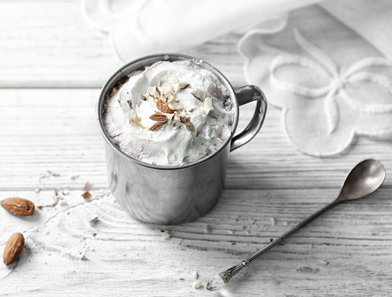 Mug of diabetes-friendly hot chocolate